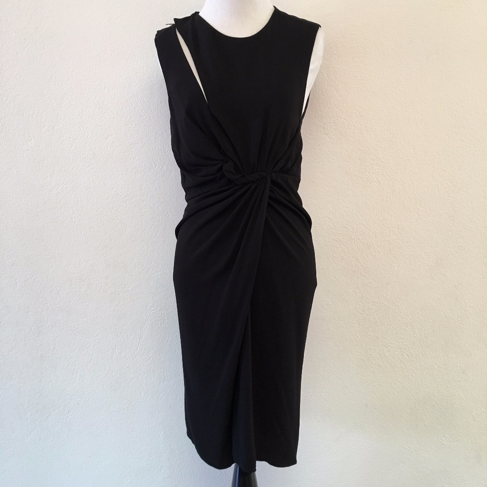 The Kooples Sleeveless Gathered Sheath Dress XS